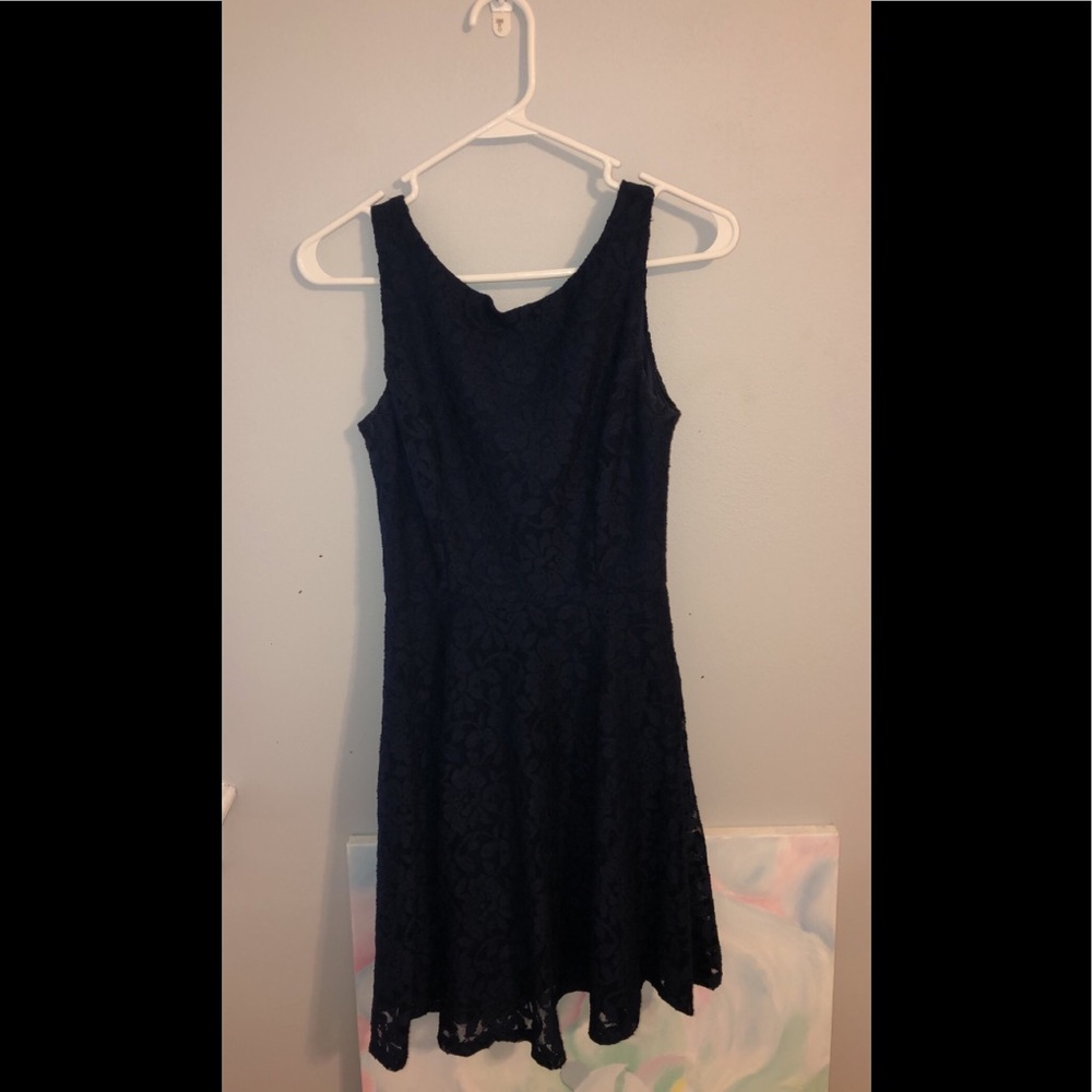 Speechless | Navy Flower Lace Dress | Small